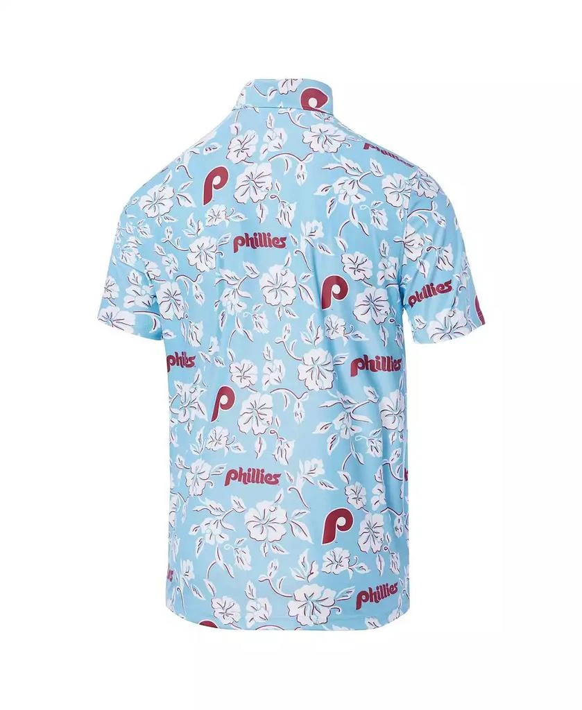 Reyn Spooner Men's Light Blue Philadelphia Phillies Cooperstown Collection Performance Polo Shirt 3