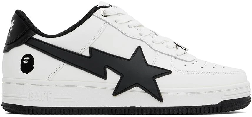Bape White & Black STA OS #2 Sneakers 1