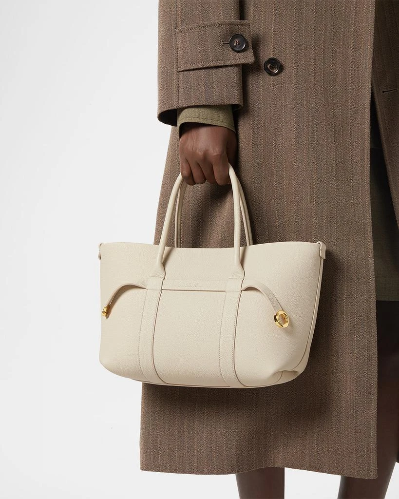 Loro Piana Ghiera Small Leather Shopper Tote Bag 2