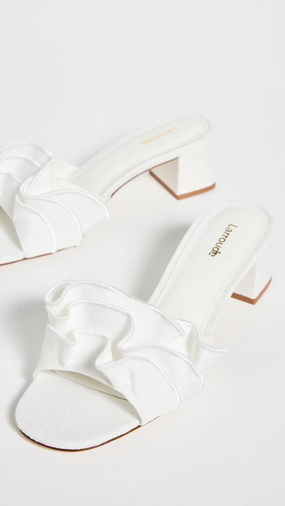 Larroude Brigette Ruffle Mules 4