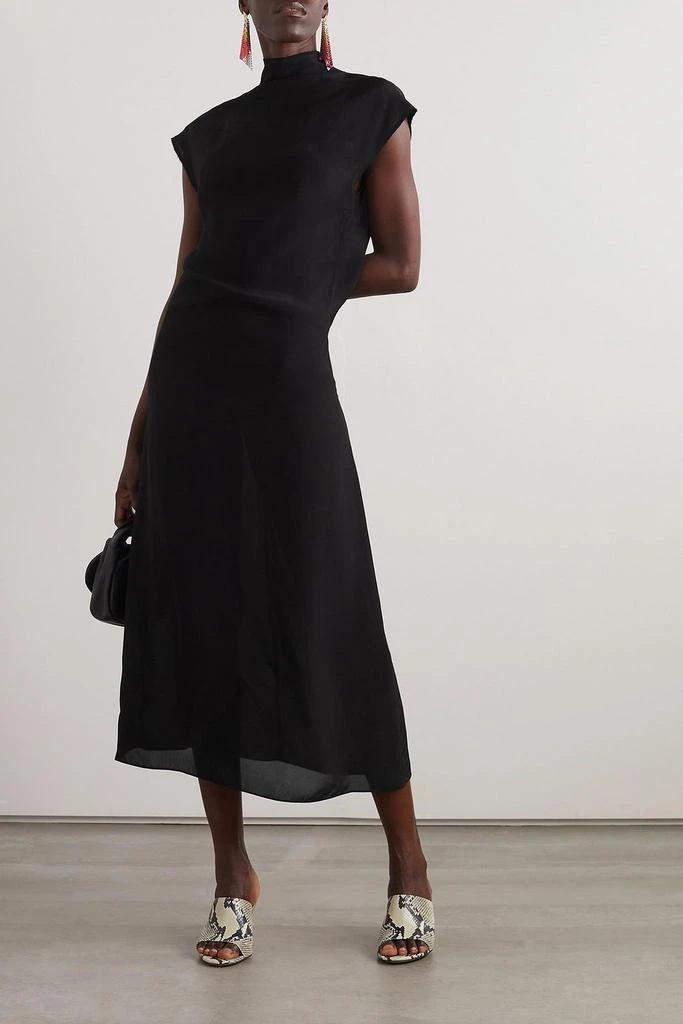 GAUCHERE Twill midi dress 2