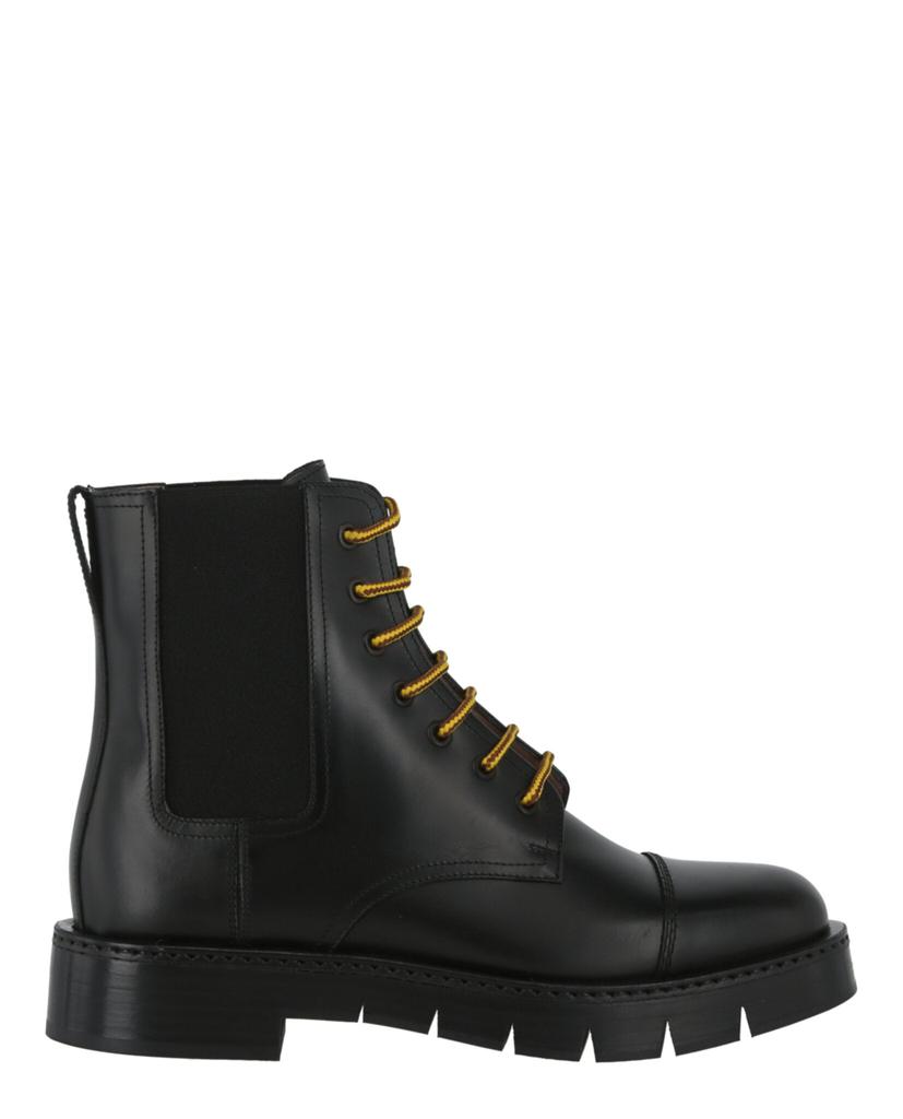 Salvatore Ferragamo Combat Ankle Boots