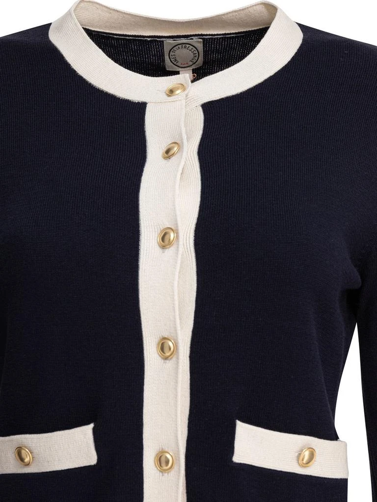 INES DE LA FRESSANGE Ines De La Fressange Buttoned Knit Cardigan 3