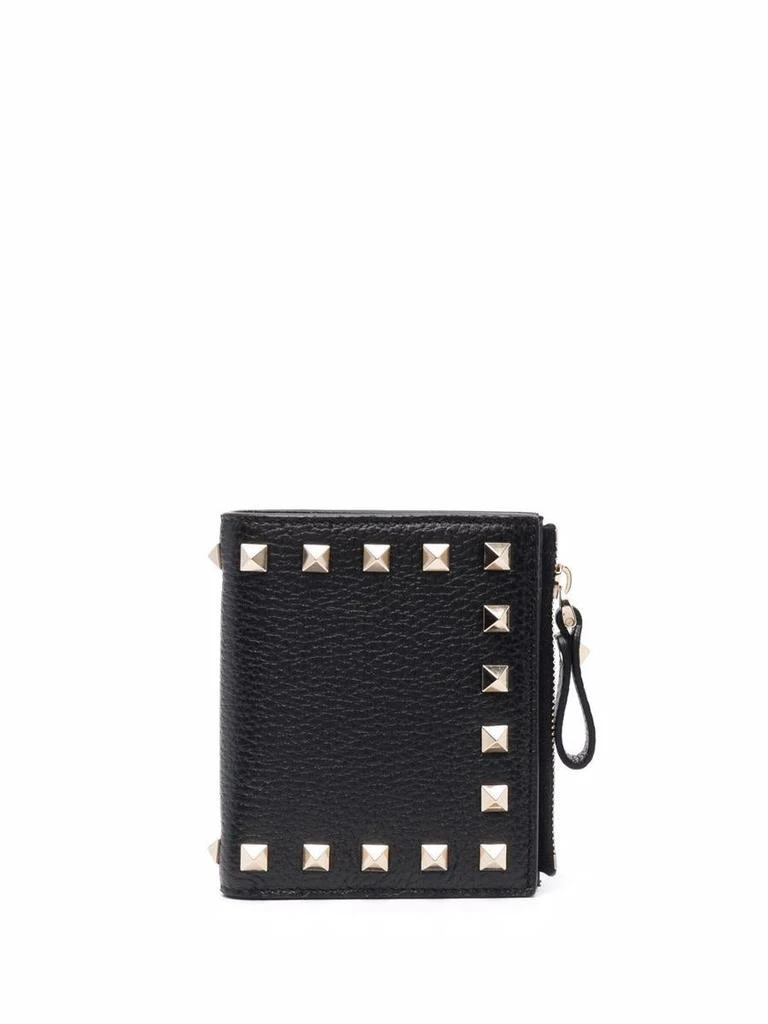 Valentino Valentino Garavani Rockstud Leather French Wallet 1