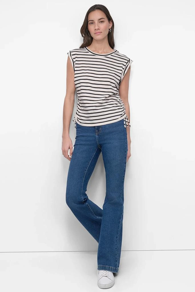 DKNY SIDE TIE RUCHED SLEEVELESS TEE 6