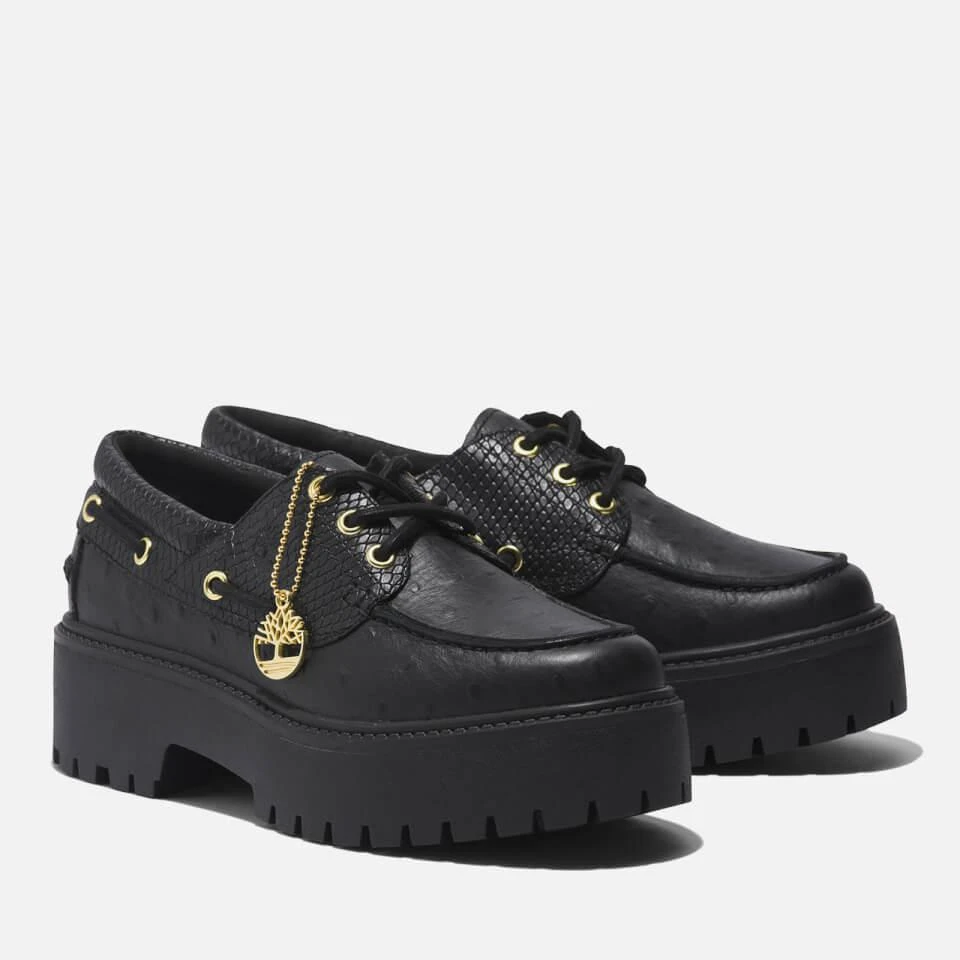 Timberland TIMBERLAND WOMEN'S STONE STREET LEATHER PLATFORM SHOES 3