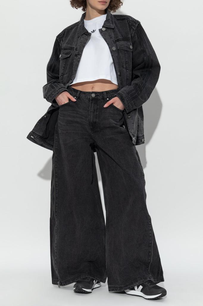 Adidas Originals Adilenium Season 3 Zip Washed Denim Jeans Adidas Originals Adilenium Season 3 Zip Washed Denim Jeans