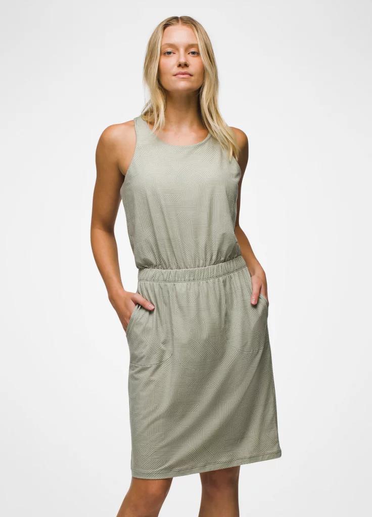 Prana Womens prAna Kamen Dress - Juniper Green Linea