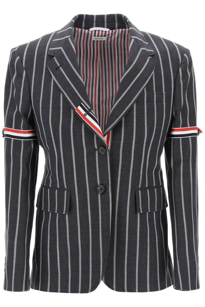 Thom Browne striped single-breasted jacket - Suits - BeyondStyle