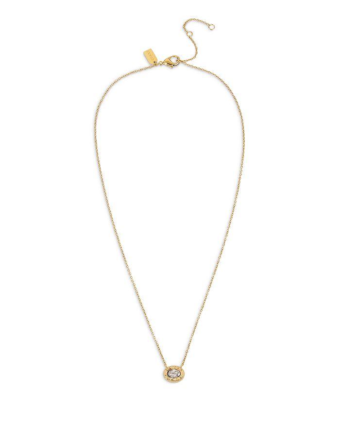 COACH Signature Pendant Necklace, 16"