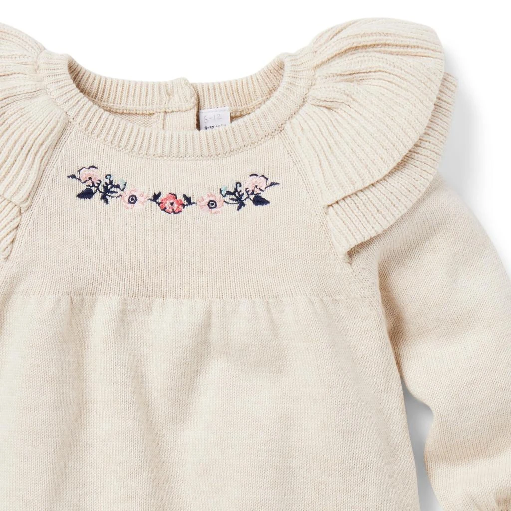 Janie and Jack Embroidered Sweater Bubble (Infant) 3