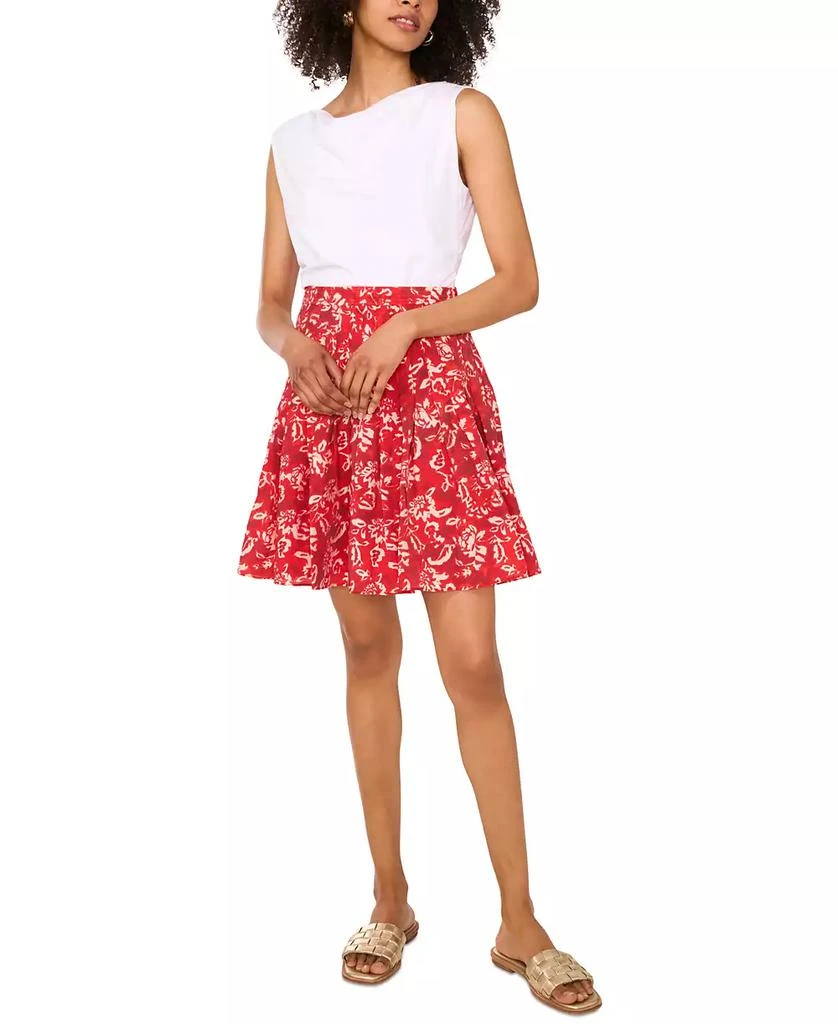 1. State Women's Sewn-Pleat-Yoke Mini Skirt 3