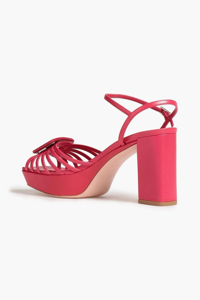Roger Vivier Buckle-embellished leather platform sandals 3