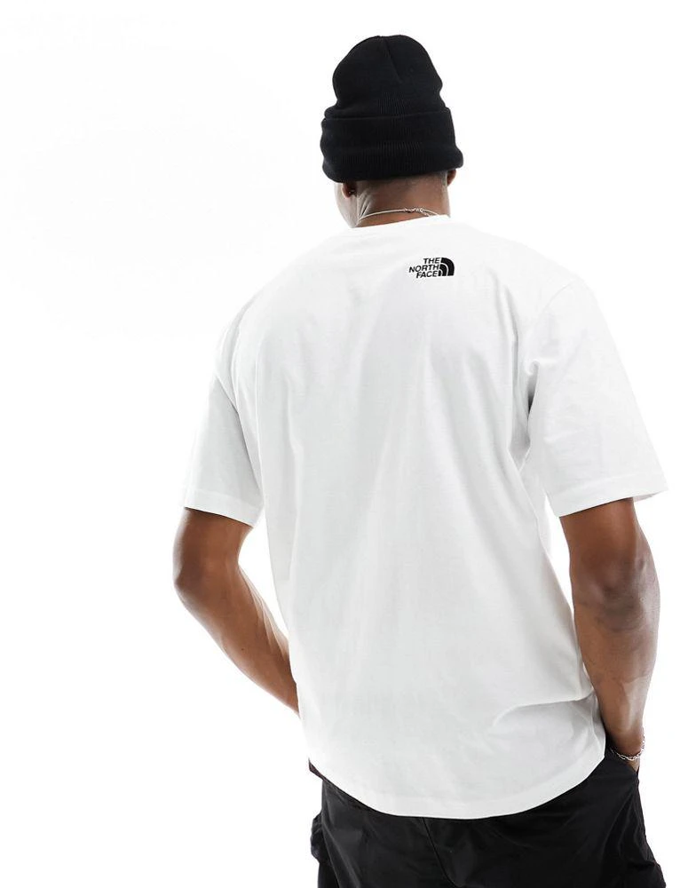 The North Face The North Face Simple Dome logo oversized t-shirt in white 3