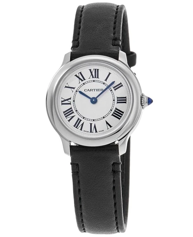 Cartier Cartier Ronde Must De Cartier 29mm Silver Dial Leather Strap Women's Watch WSRN0030 1