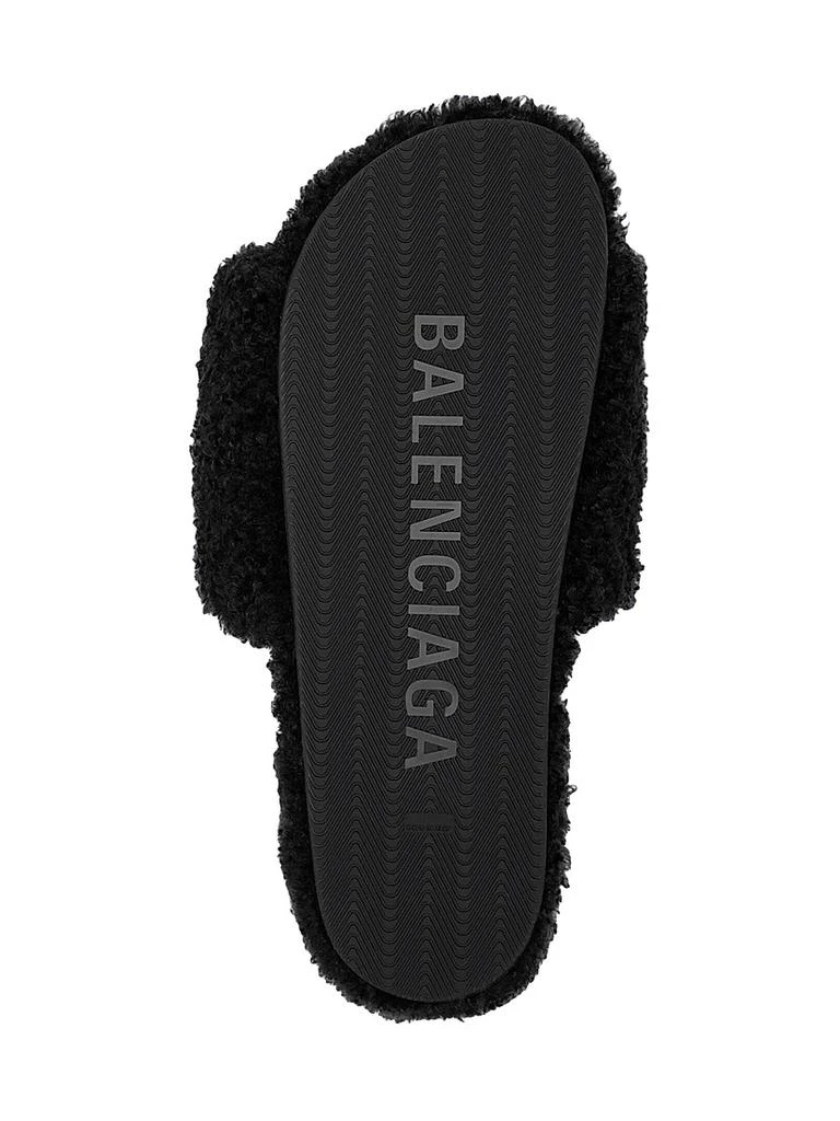 Balenciaga Furry Slide Sandals 7