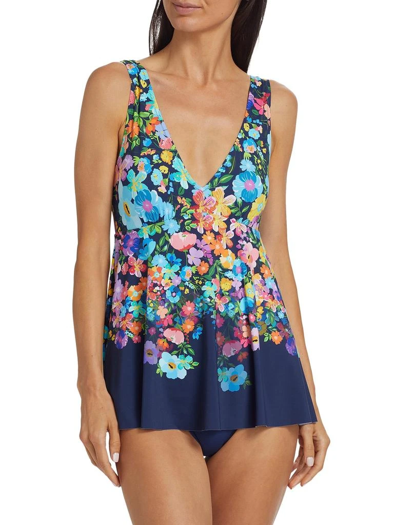Johnny Was Back-Tie Skirted One-Piece Swimsuit new arrivals