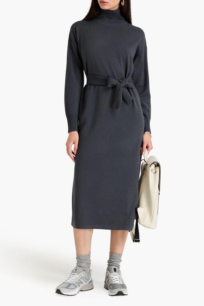 N.PEAL Cashmere turtleneck midi dress