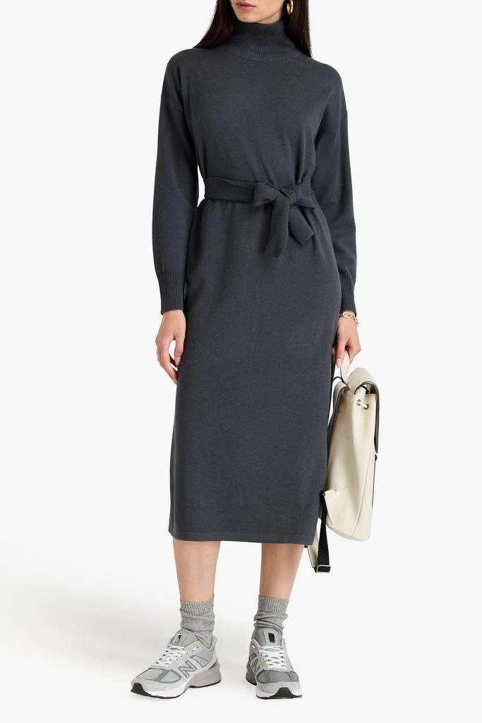 N.PEAL Cashmere turtleneck midi dress 2