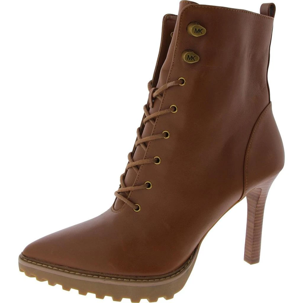 Michael Kors Womens Lace Up Pointed Toe Mid-Calf Boots 1