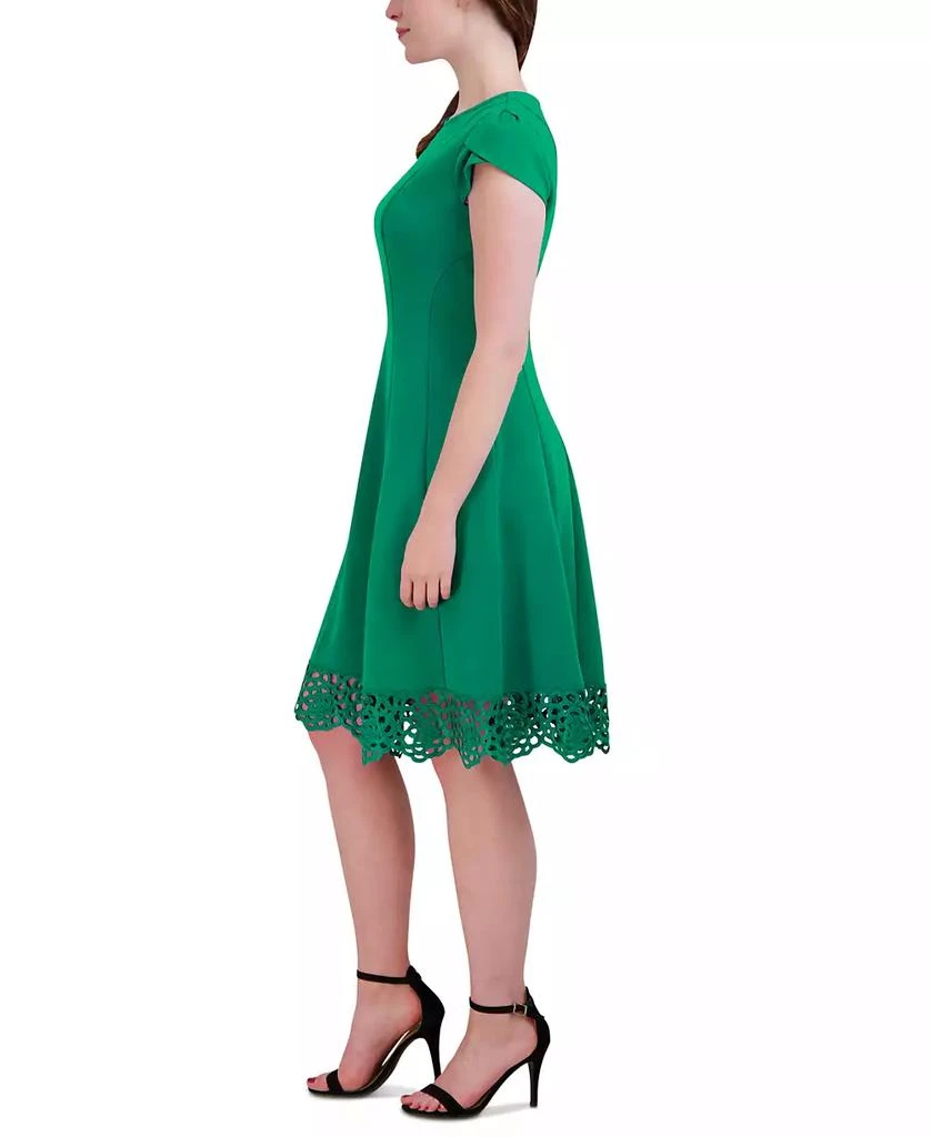 Donna Ricco Women's Round-Neck Sleeveless Fit & Flare Dress 3
