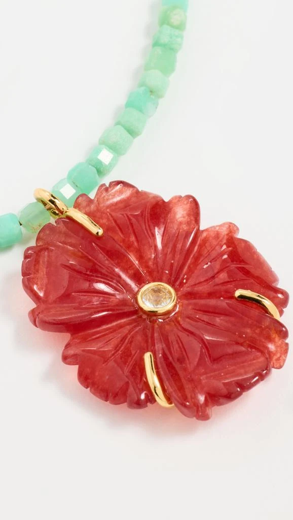 Lizzie Fortunato New Bloom Necklace In Poinsettia 3
