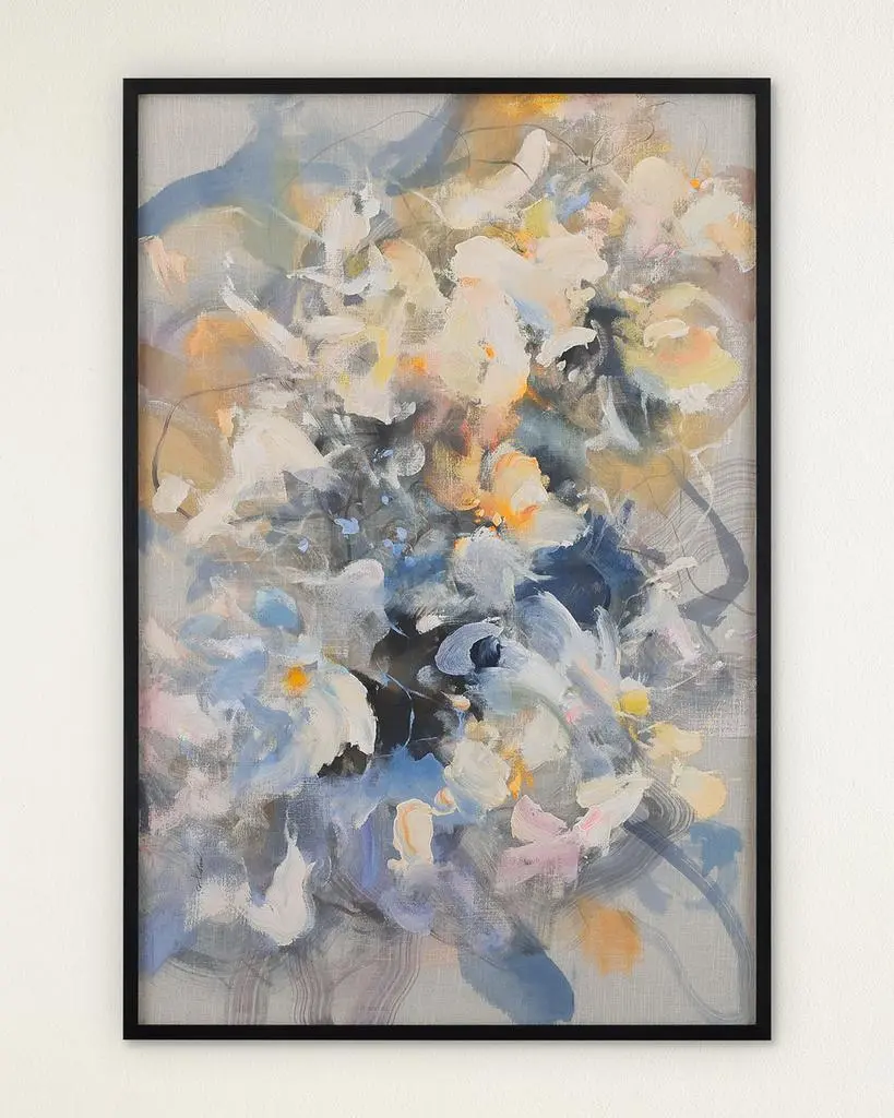 John Richard Floral Palette I Original Painting by Teng Fei