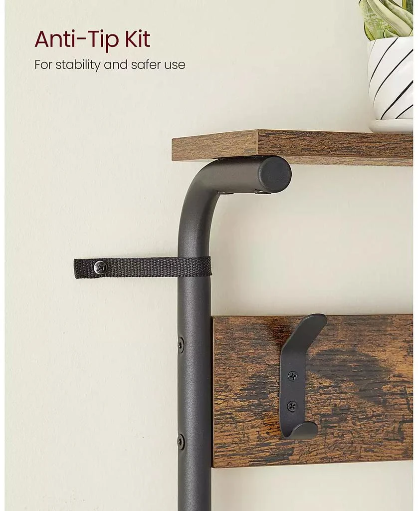 SONGMICS HOME 5 Tier Coat Rack and Shoe Storage 3