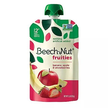 Beech-Nut Beech-Nut Veggies and Fruities Stage 2 Baby Food Pouch, Variety Pack, 3.5 oz., 18 ct. 4