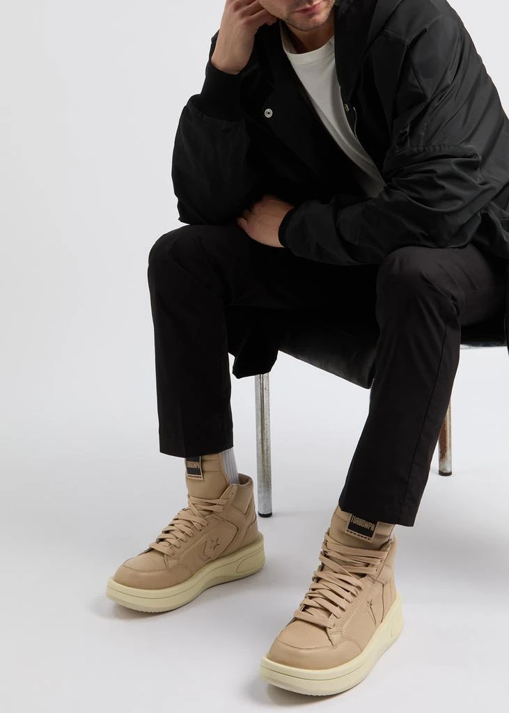 Rick Owens X Converse Turbowpn panelled leather sneakers 5