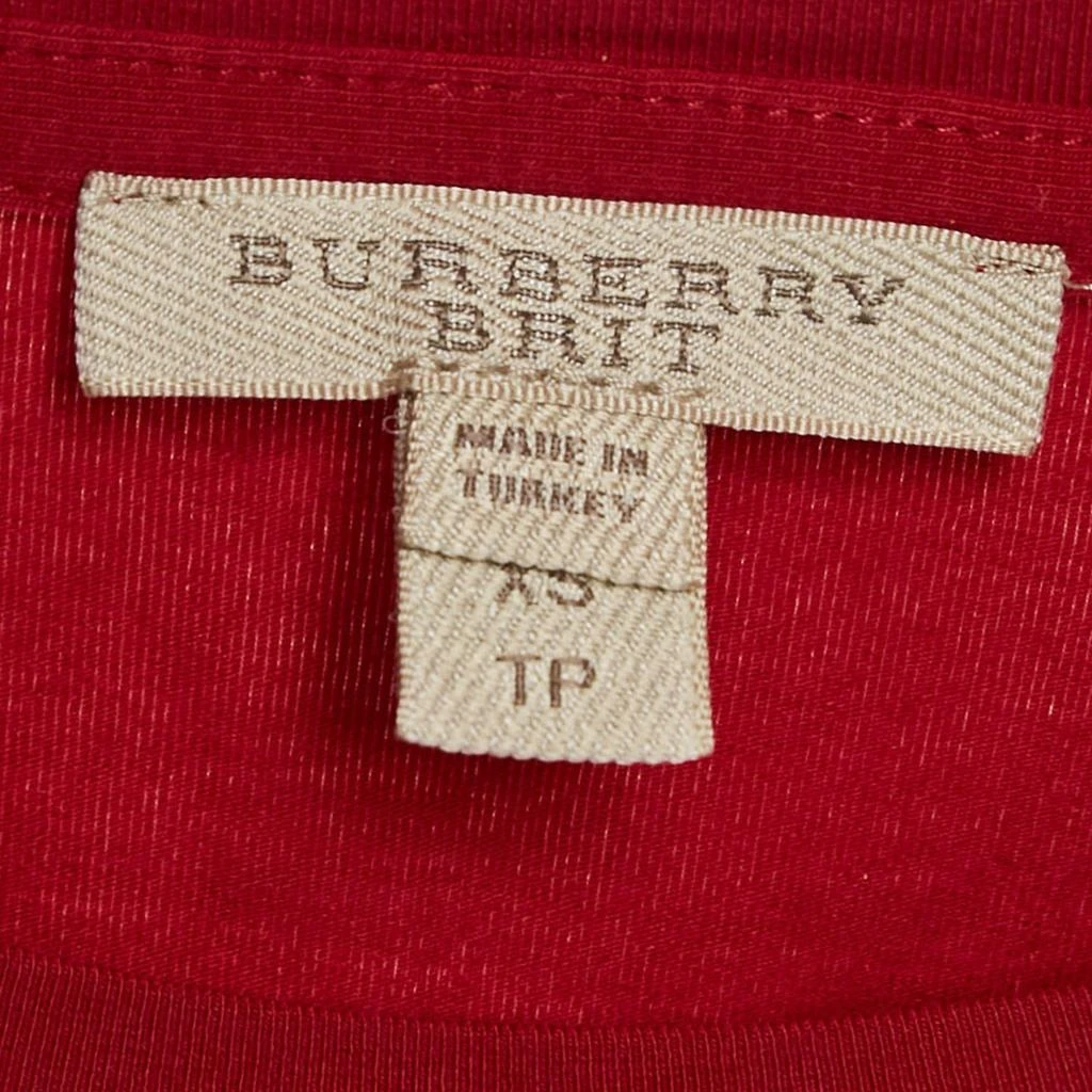 Burberry Burberry Brit Red Jersey Crewneck T-Shirt XS 4