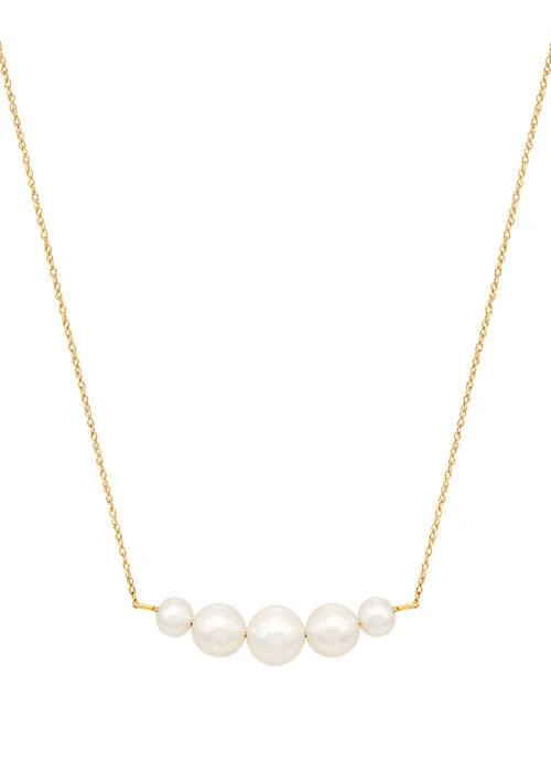 Belk & Co. Co. Freshwater Pearl Necklace In 10K Yellow Gold 1