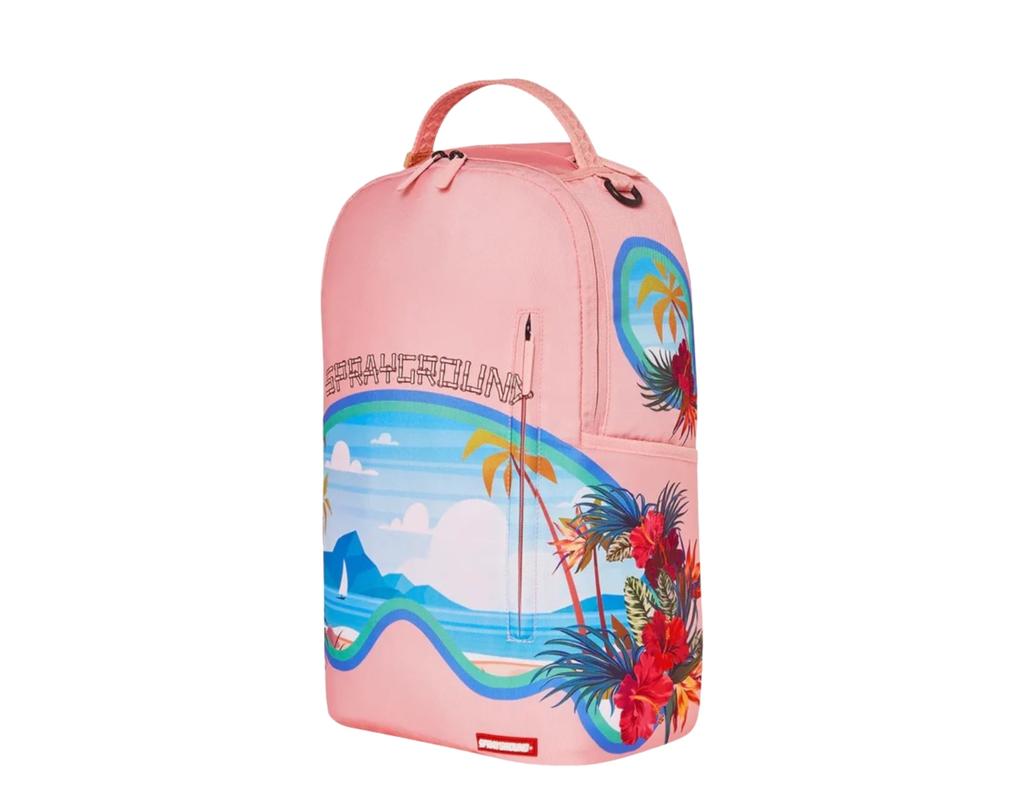 Sprayground Sprayground Bora Bora Shark Island Villa Backpack Pink 910B5922NSZ