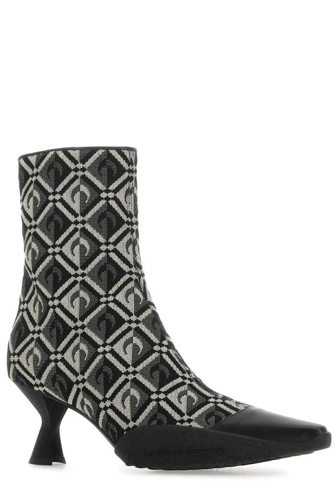 MARINE SERRE Marine Serre Pointed Toe Monogram Boots 2