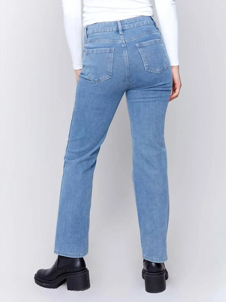 CHARLIE B Straight Leg Jeans In Denim 3