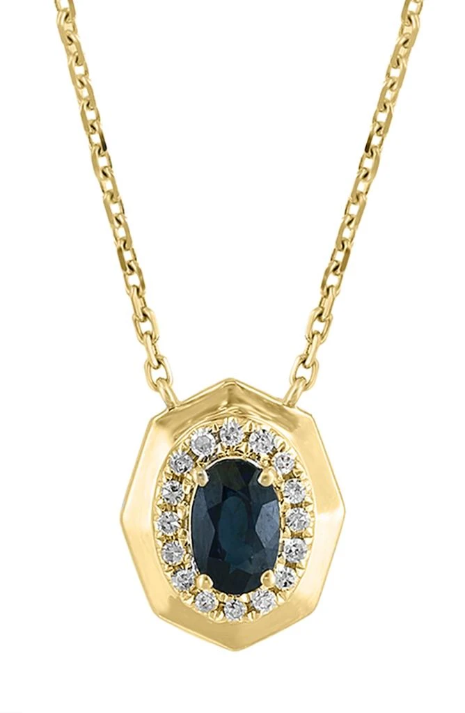 Effy Sapphire & Diamond Pendant Necklace - 0.57ct. 3