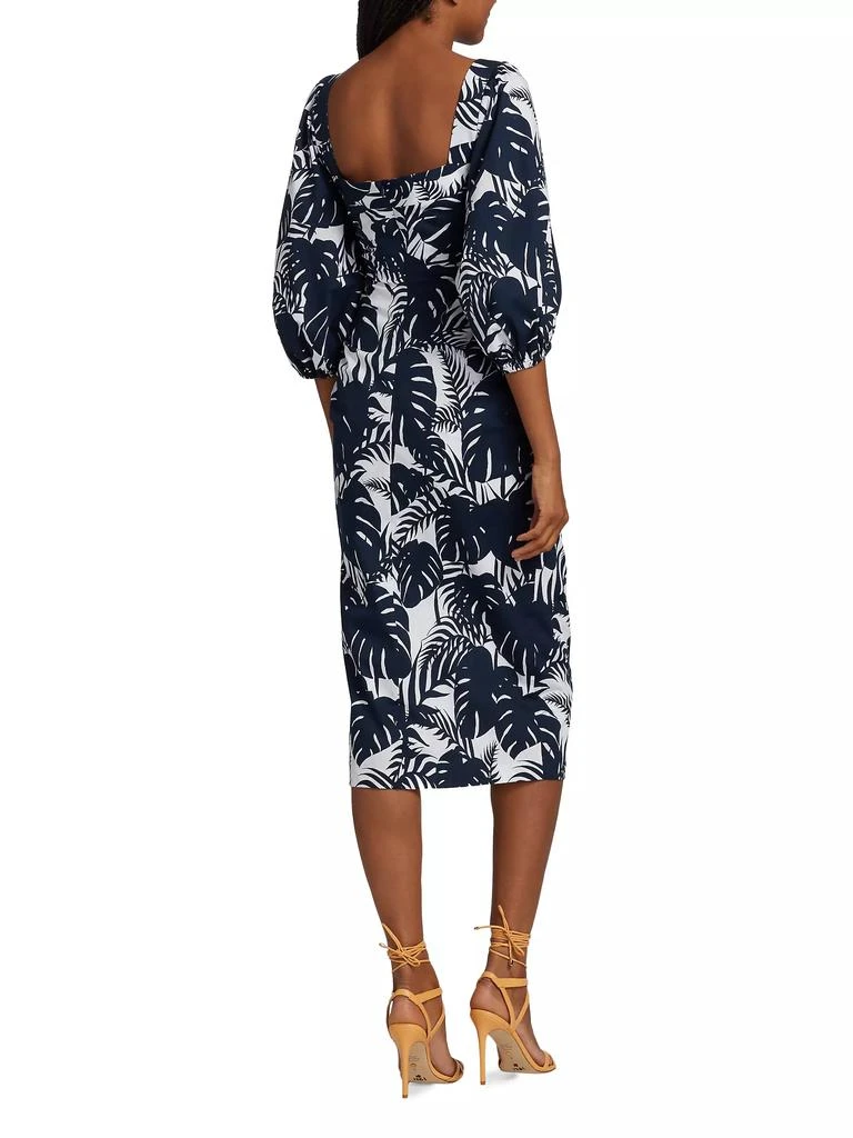 Michelle Smith MICHELLE SMITH x Saks Gemma Balloon-Sleeve Midi-Dress 5