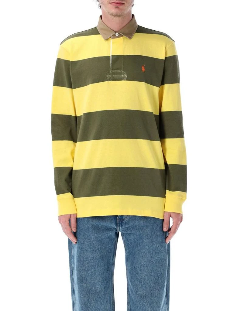 Polo Ralph Lauren Classic Fit Khaki-Collar Rugby Shirt – On Sale