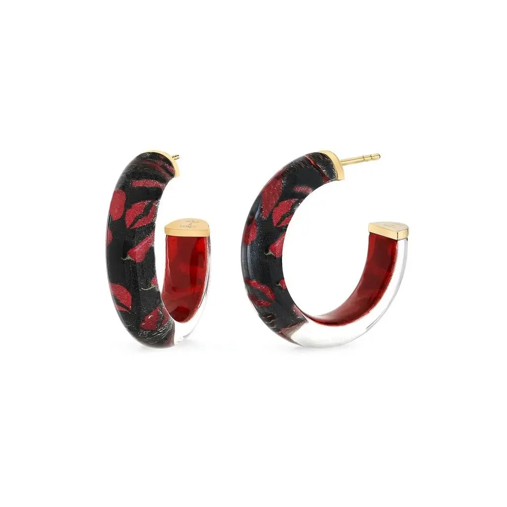 Gold & Honey Gold & Honey - Women's Feeling Spicy Illusion Hoop Earrings