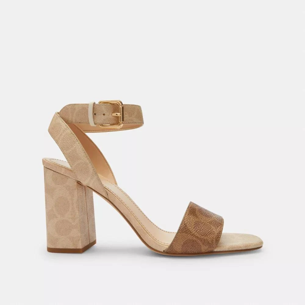 Coach Shelby Sandal In Signature Canvas 1