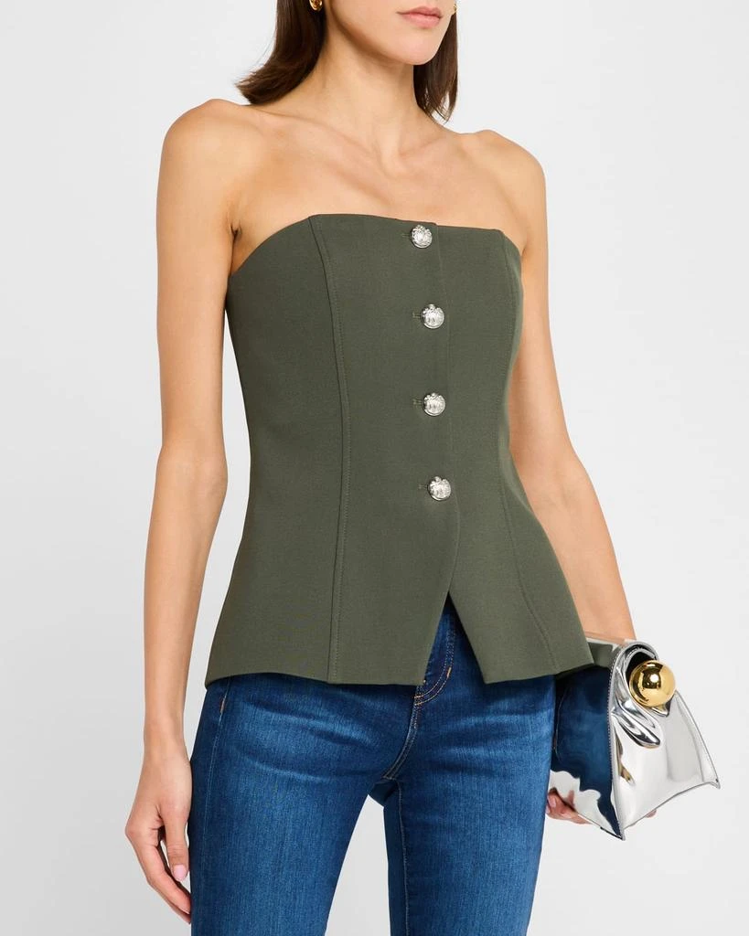 VERONICA BEARD Forman Strapless Fitted Top 4