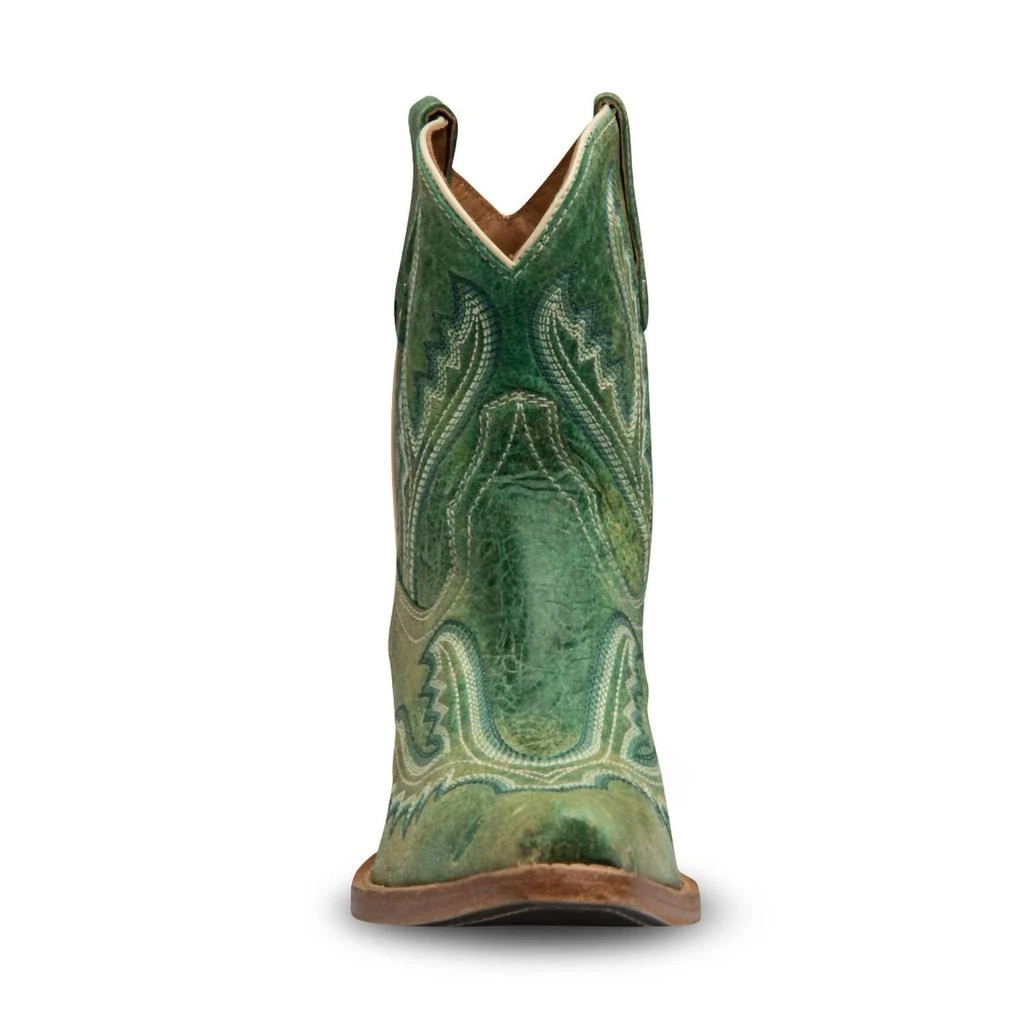 Buck & Brana Women's Eleanor Leather Cowgirl Boots In Turquoise 3