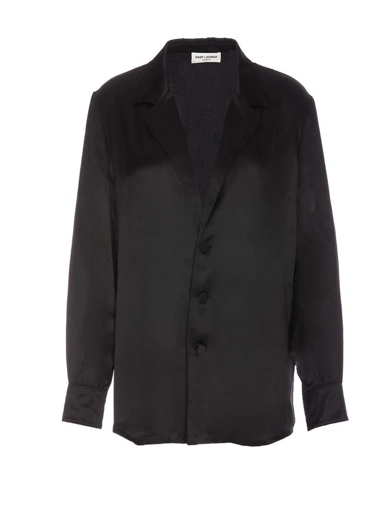 Yves Saint Laurent Silk Satin Crepe Shirt Style Pijama Shirt 1