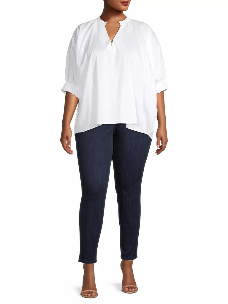 Harshman Medina Split-Neck Blouse 2