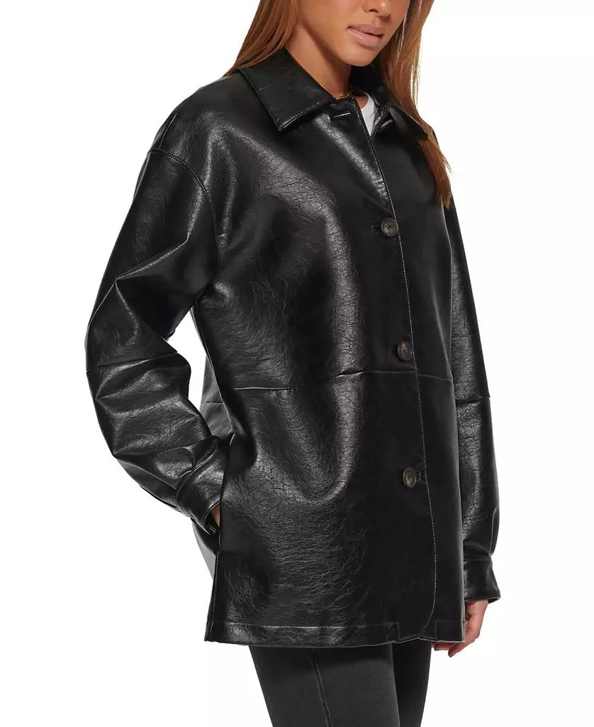 Levi's Women's Faux Leather Relaxed Vintage Look Blazer 3