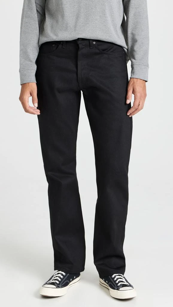 Naked  Famous True Guy - Solid Black Selvedge Jeans 6