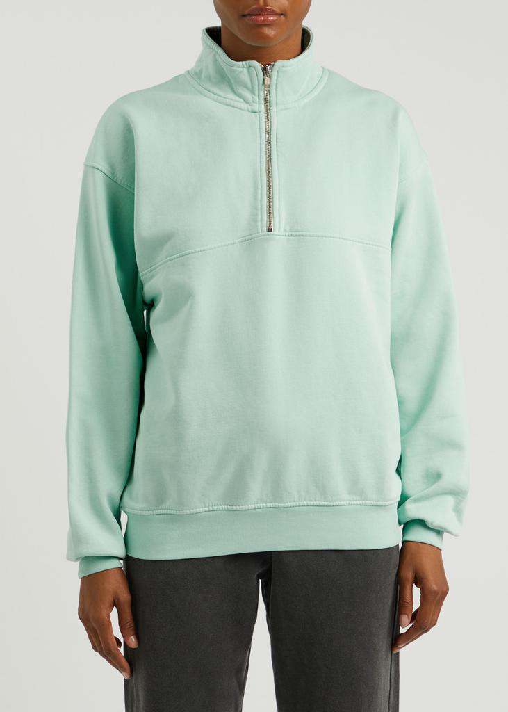 COLORFUL STANDARD Half-zip cotton sweatshirt