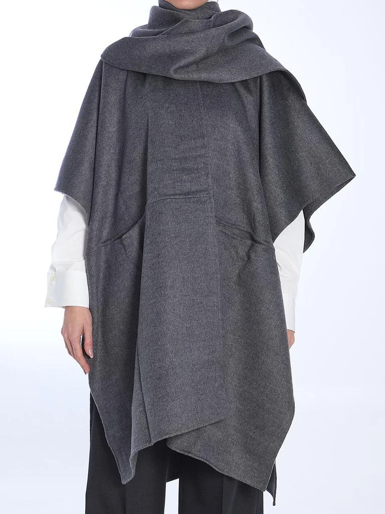 Totême Grey Coat In Wool 1