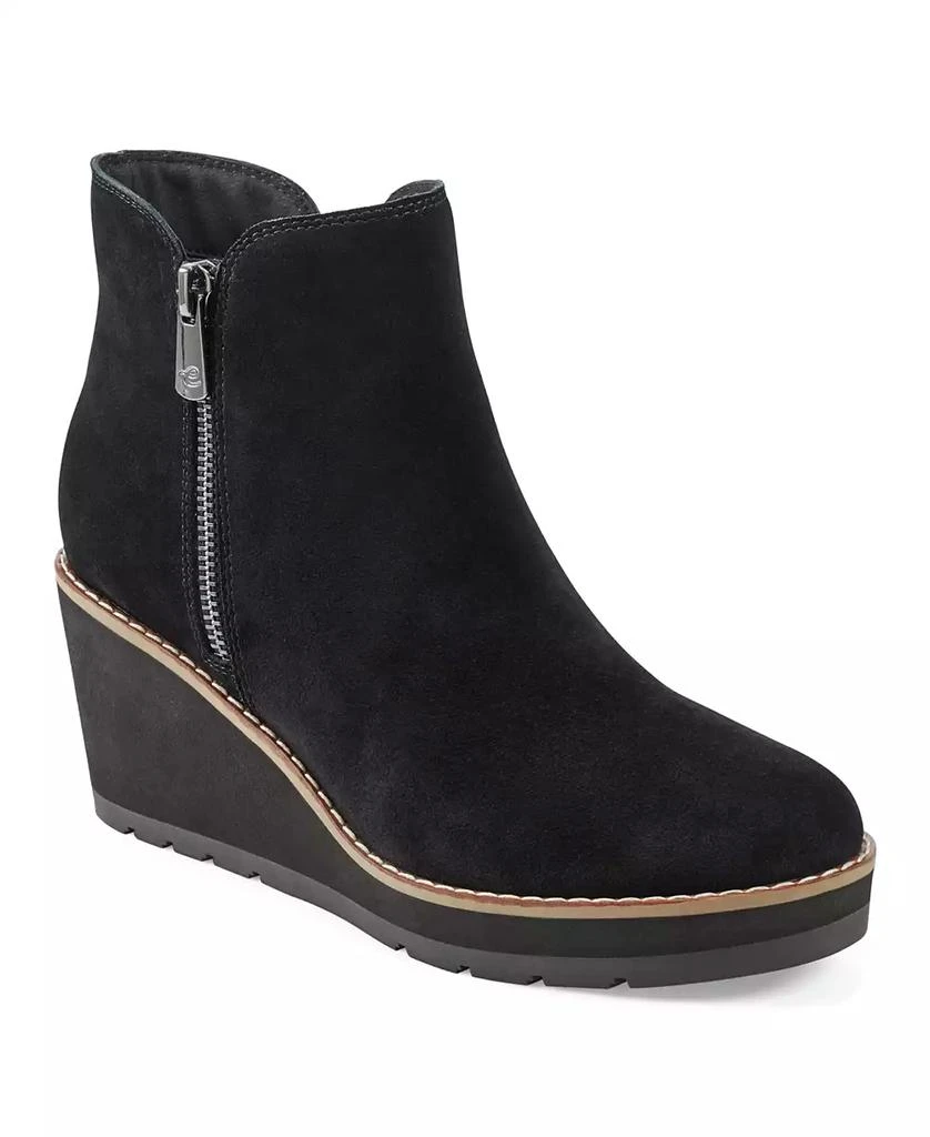 Easy Spirit Women's Jayda Round Toe Casual Wedge Booties 1