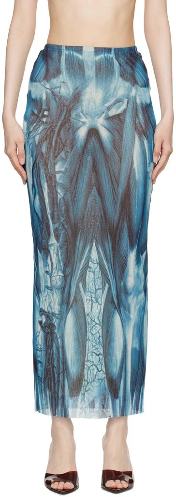 Jean Paul Gaultier Blue 'The Écorché' Maxi Skirt 1